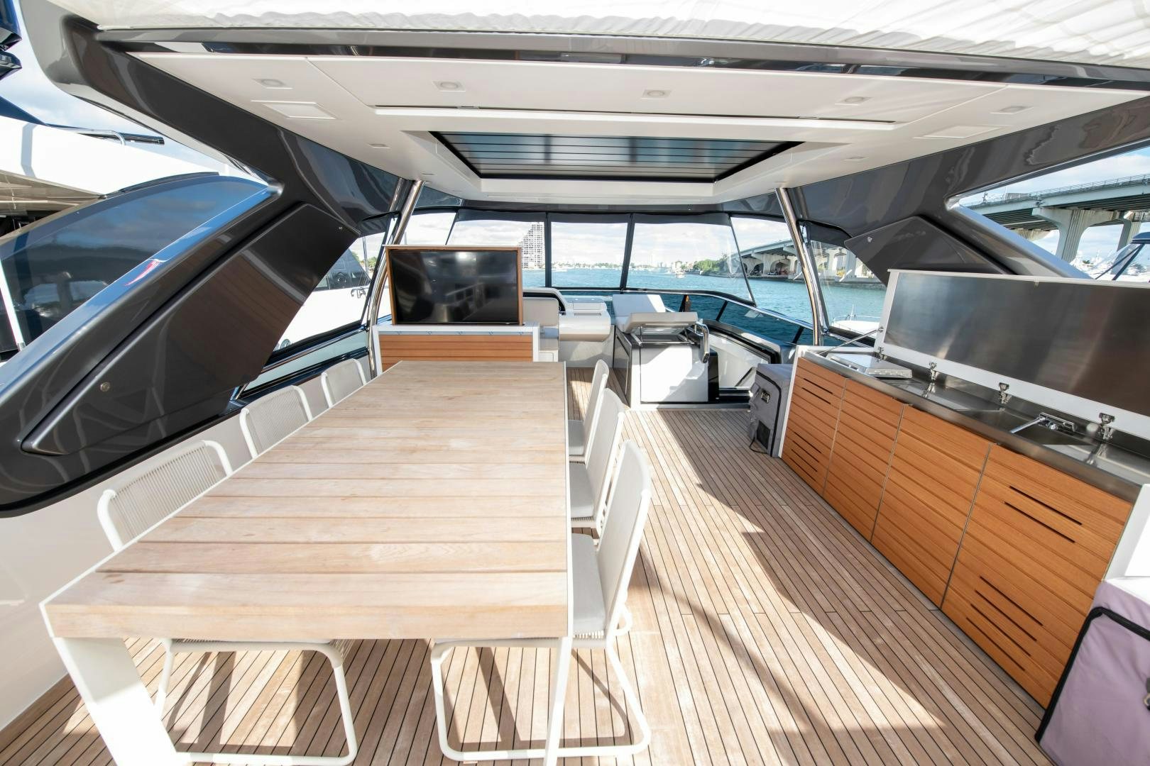inside of a boat aboard MARAVI Yacht for Sale