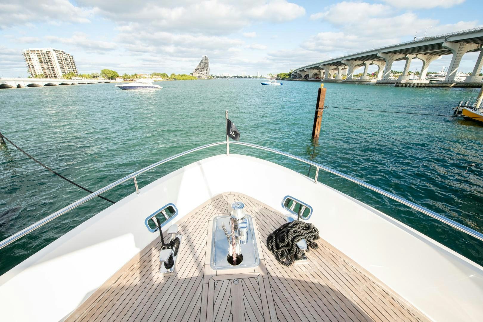 a boat on the water aboard MARAVI Yacht for Sale