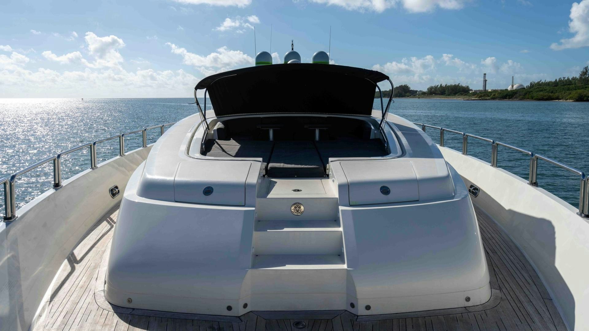 a boat on a body of water aboard ENCORE Yacht for Sale
