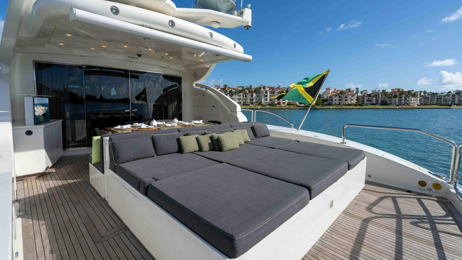 a boat on the water aboard ENCORE Yacht for Sale