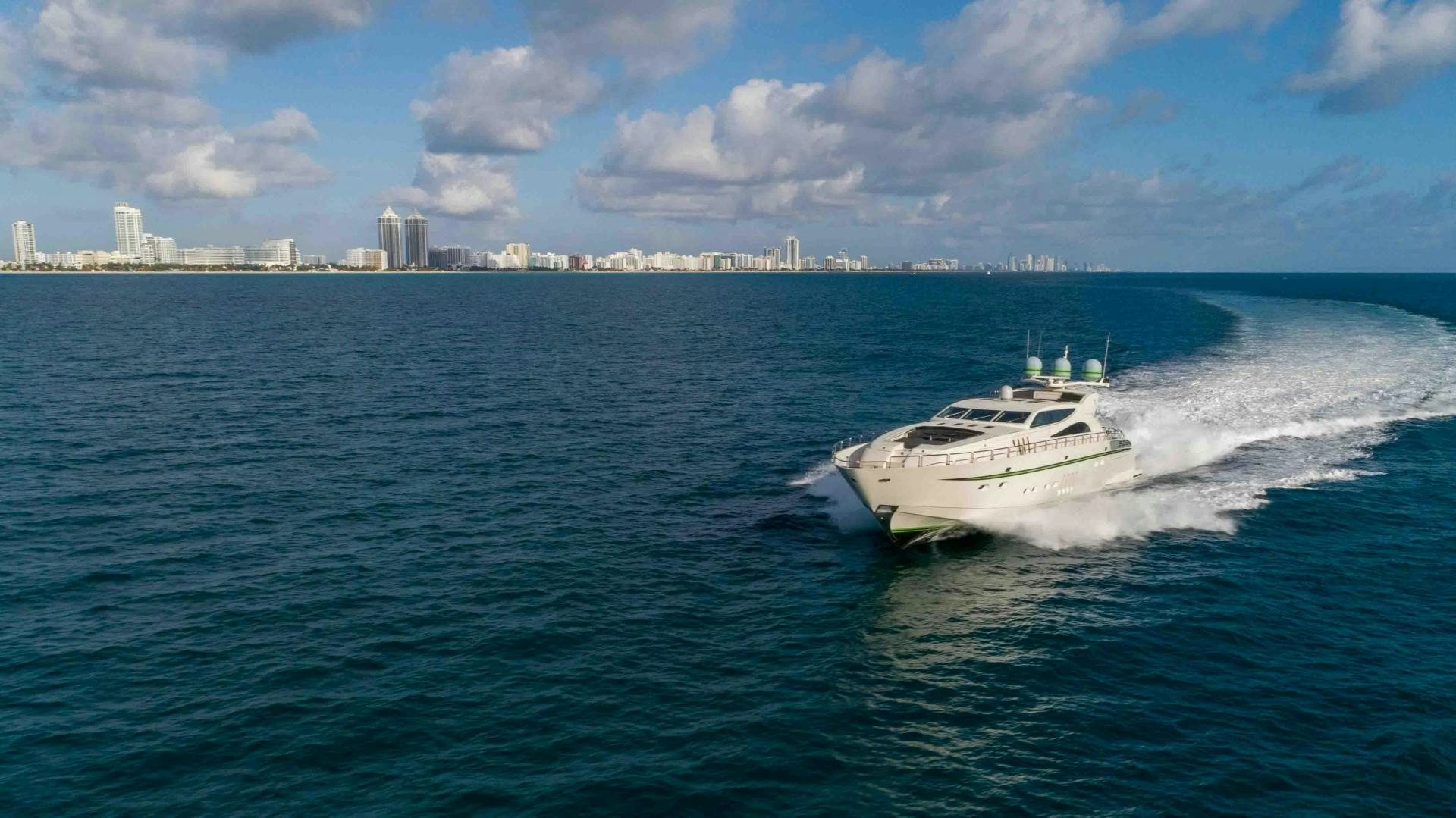 a boat on the water aboard ENCORE Yacht for Sale