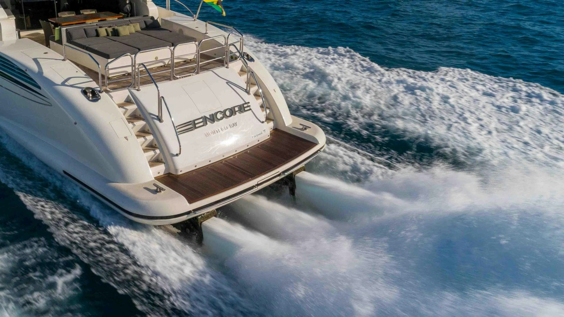 a boat on the water aboard ENCORE Yacht for Sale