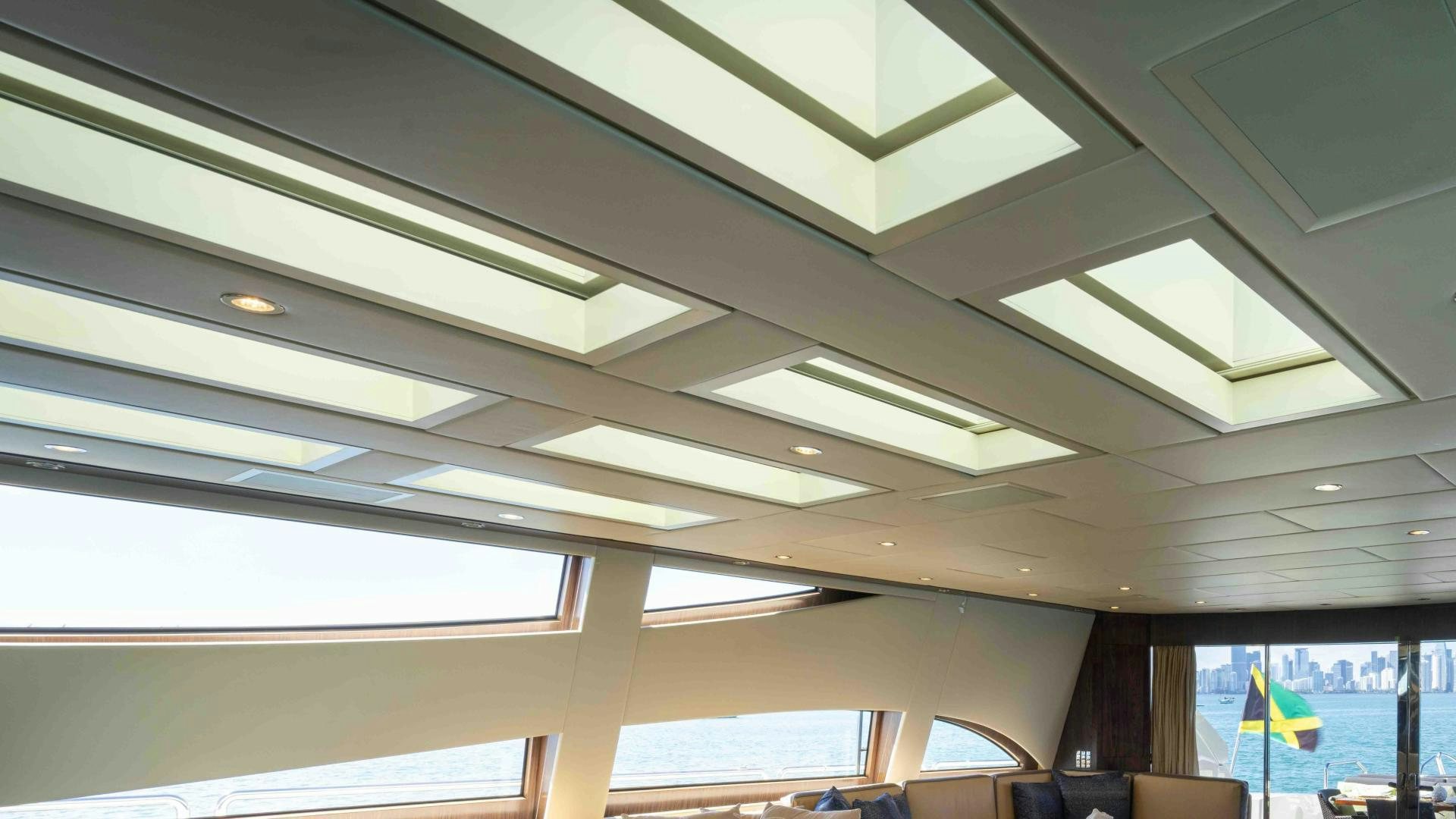 a view of the inside of a building aboard ENCORE Yacht for Sale