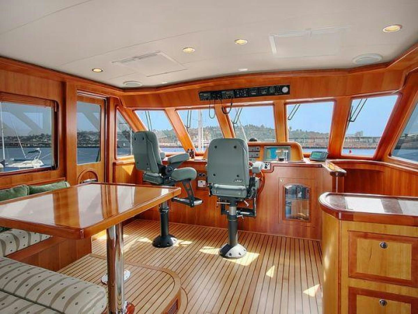 inside of a bus aboard FOLIE DEUX Yacht for Sale