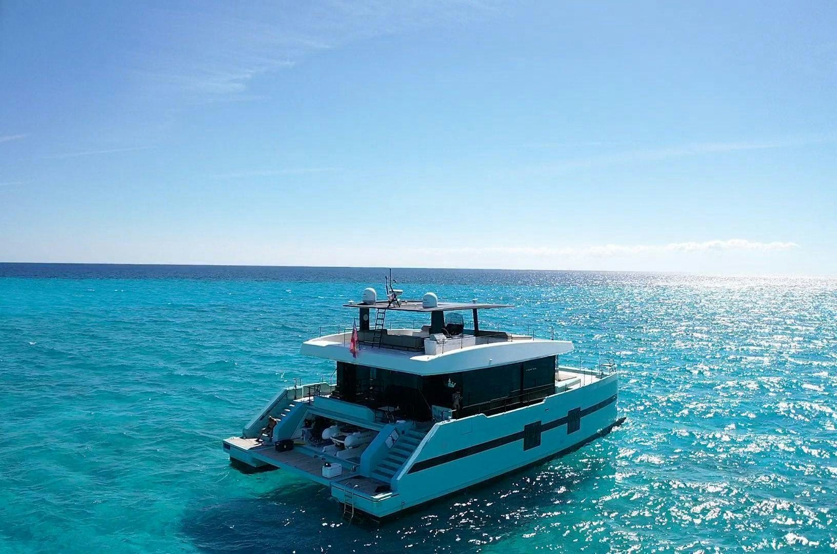 a boat in the water aboard ROCK STAR 2.0 Yacht for Sale