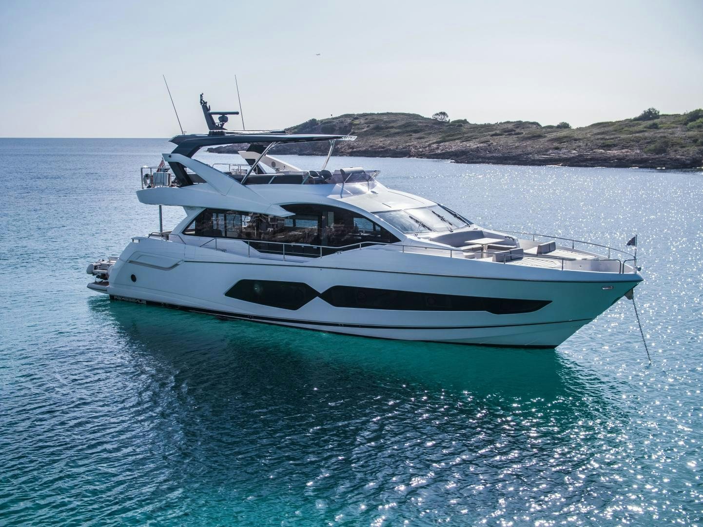 a boat in the water aboard MOONLIGHT Yacht for Sale