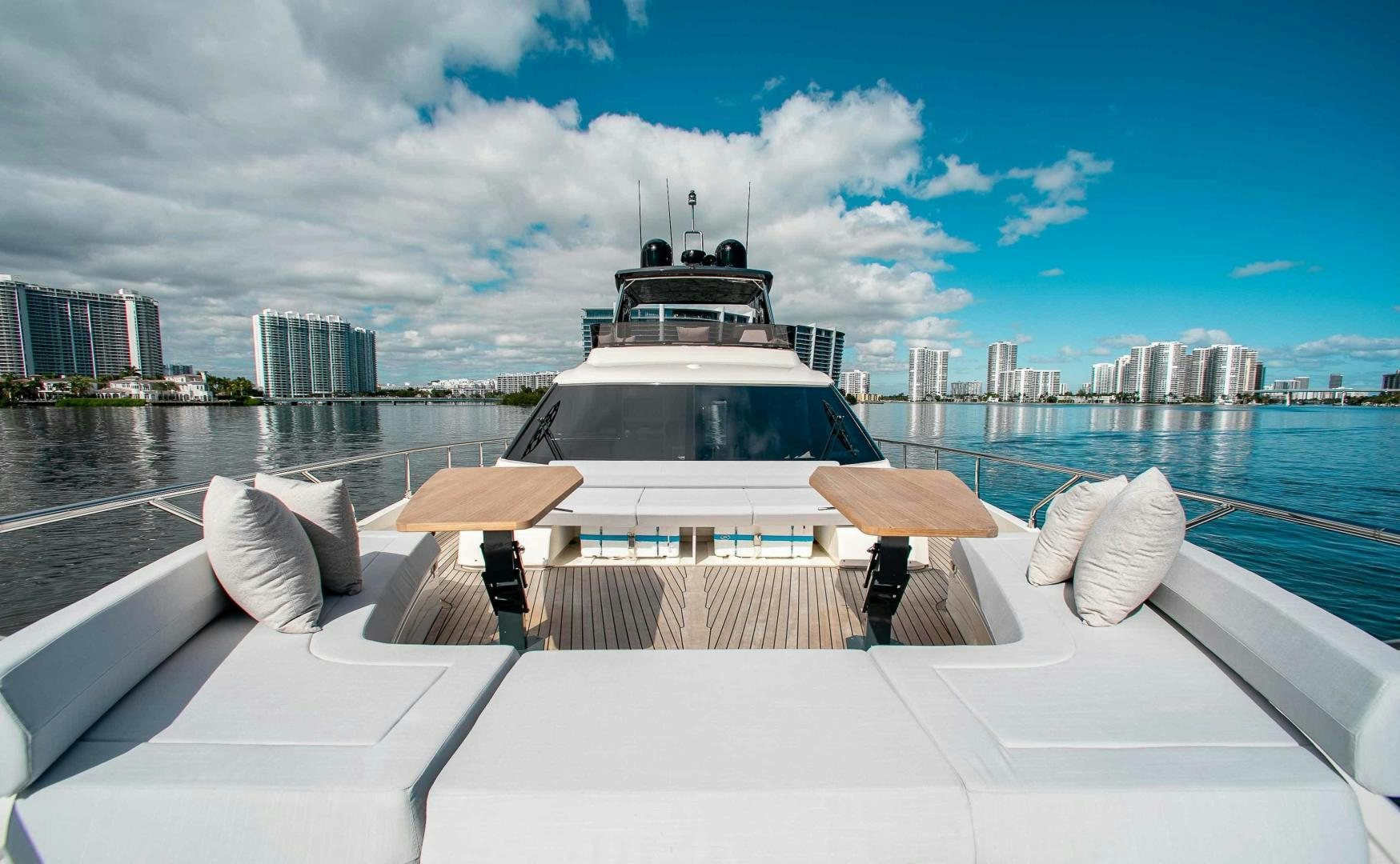 a boat on a body of water aboard OUR TRADE Yacht for Sale