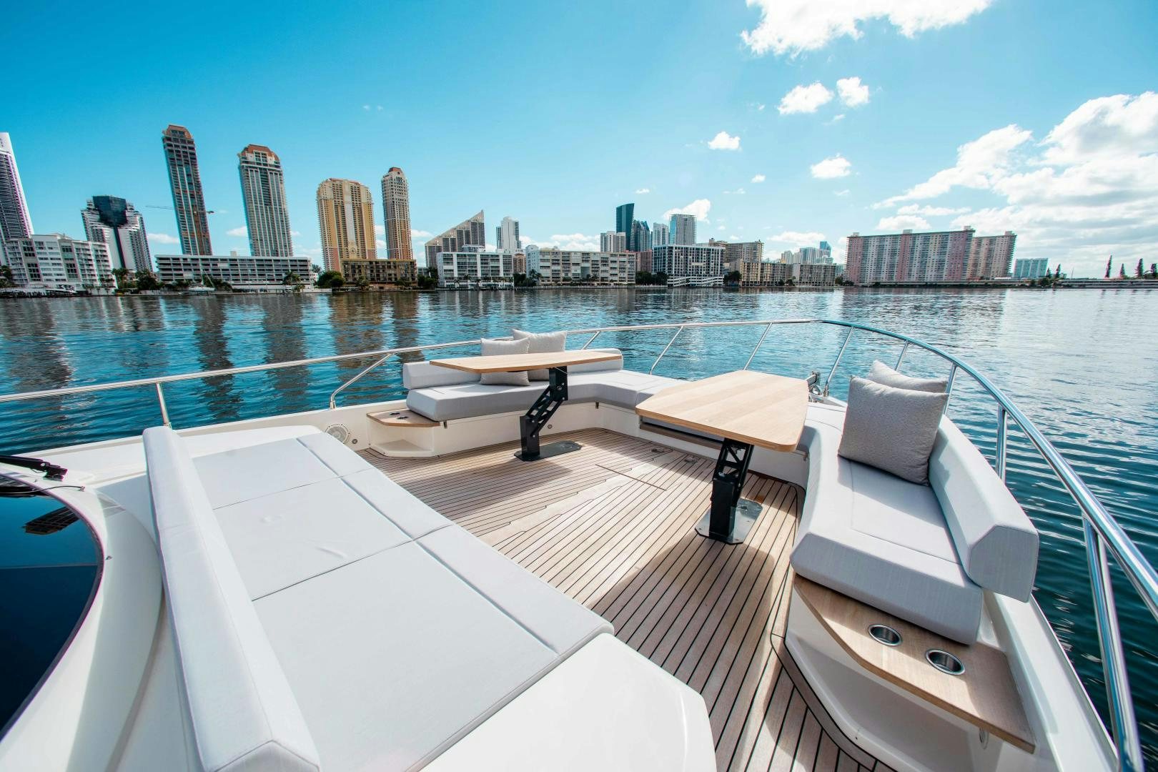 a boat on the water aboard OUR TRADE Yacht for Sale