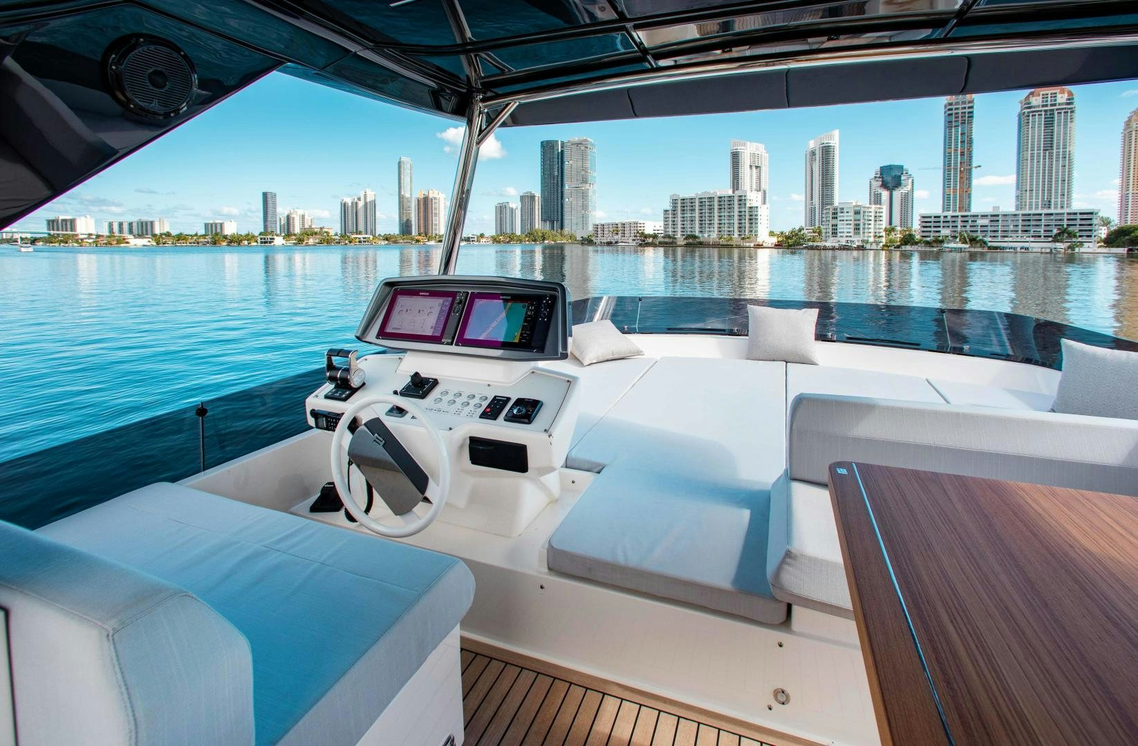 a boat on a boat aboard OUR TRADE Yacht for Sale