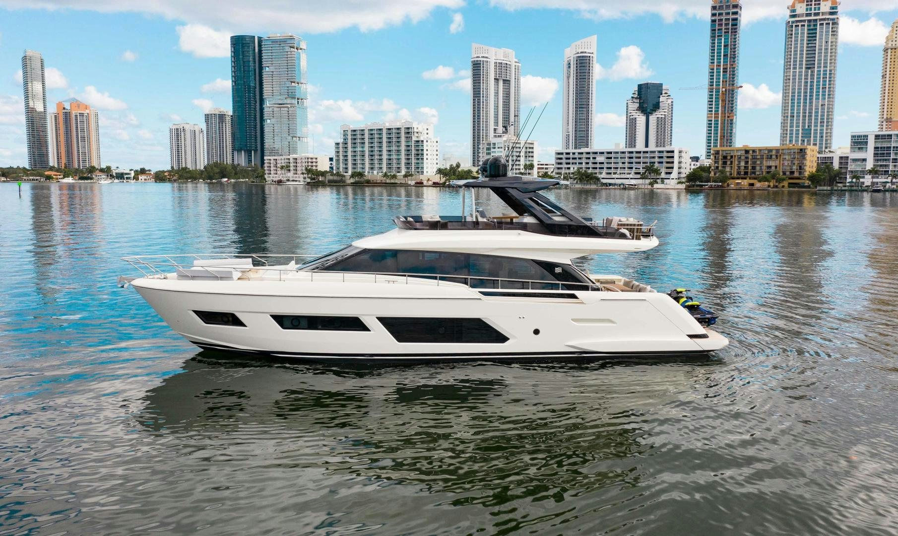 a boat in the water aboard OUR TRADE Yacht for Sale