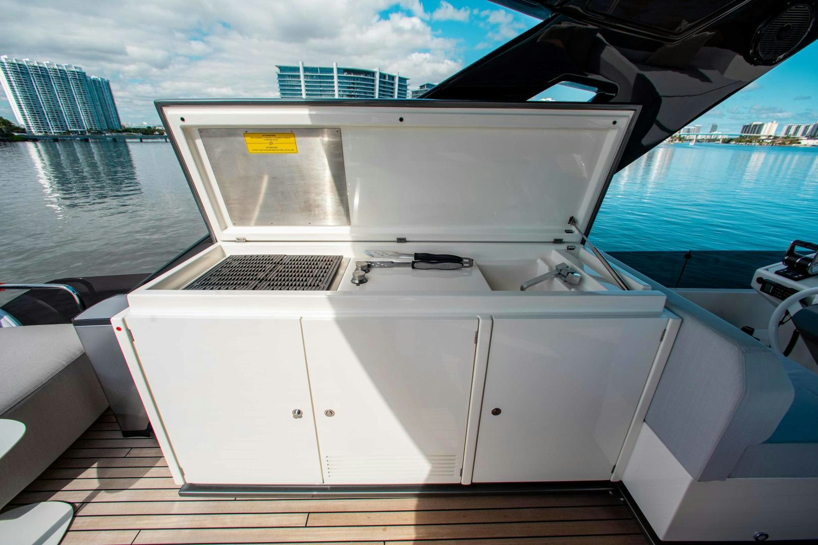a boat on the water aboard OUR TRADE Yacht for Sale