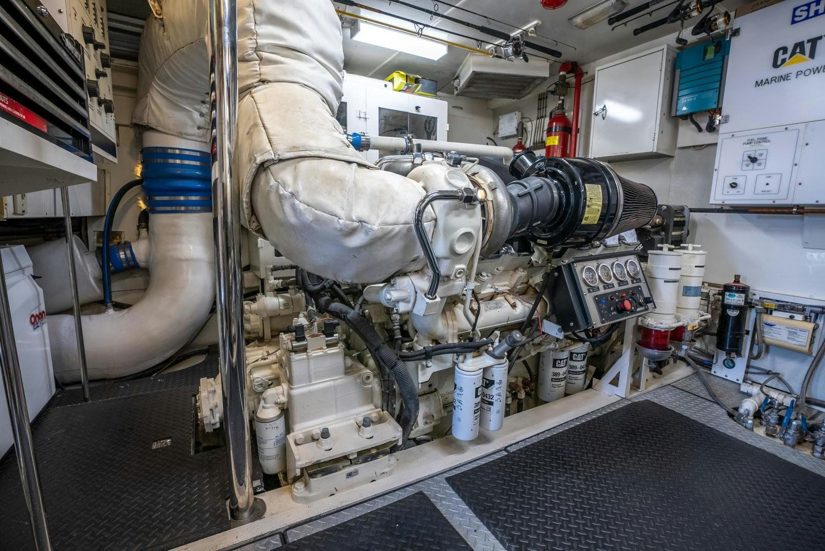 a machine in a room aboard STARFIRE Yacht for Sale