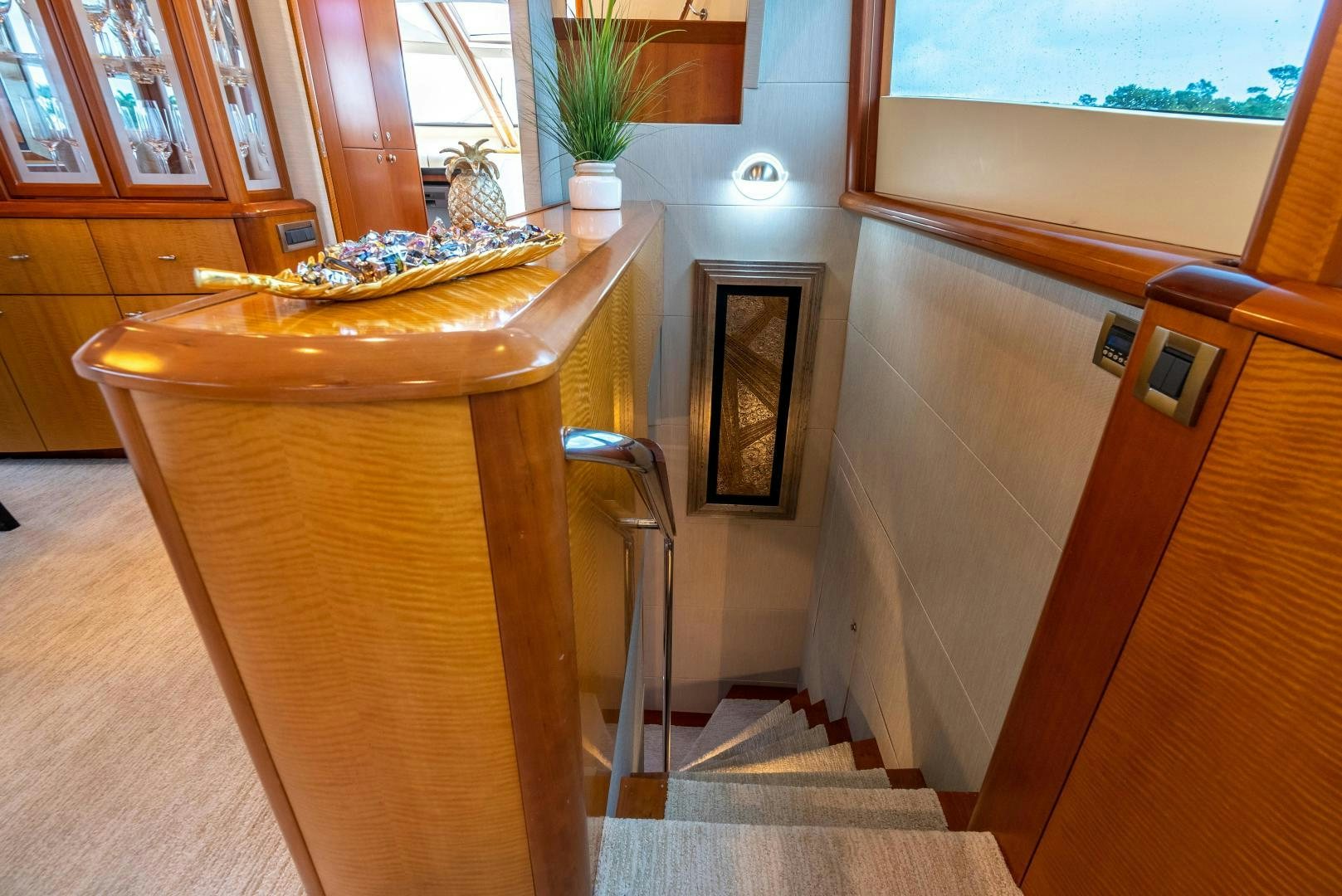 a kitchen with a sink aboard STARFIRE Yacht for Sale