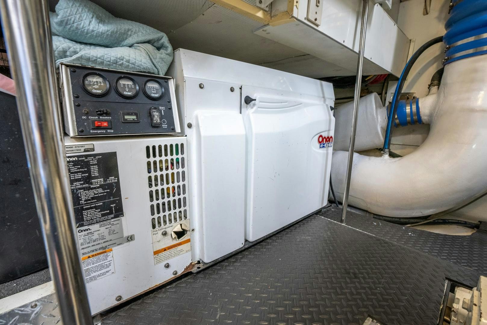 a machine with a screen aboard STARFIRE Yacht for Sale