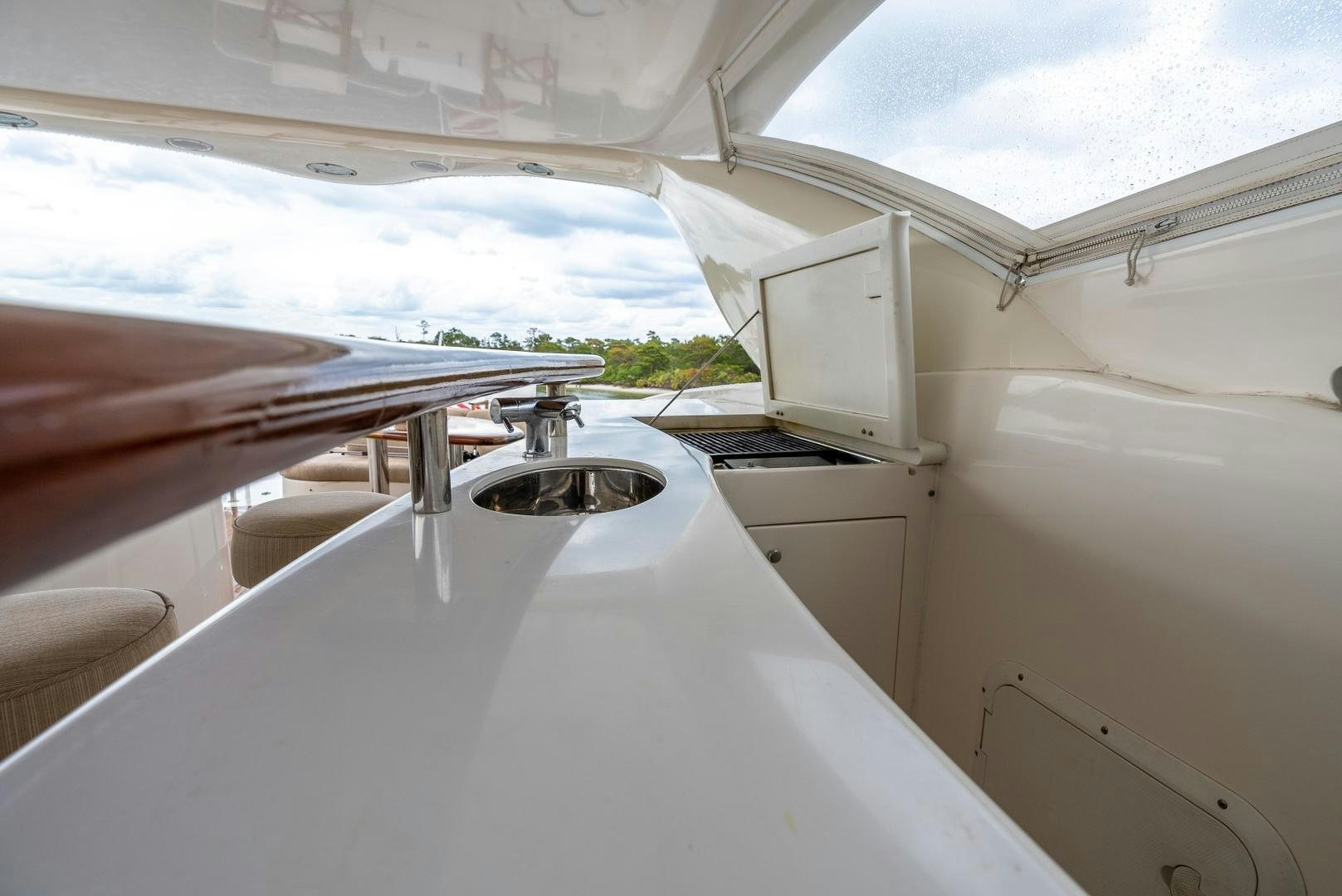 a boat with a sink aboard STARFIRE Yacht for Sale