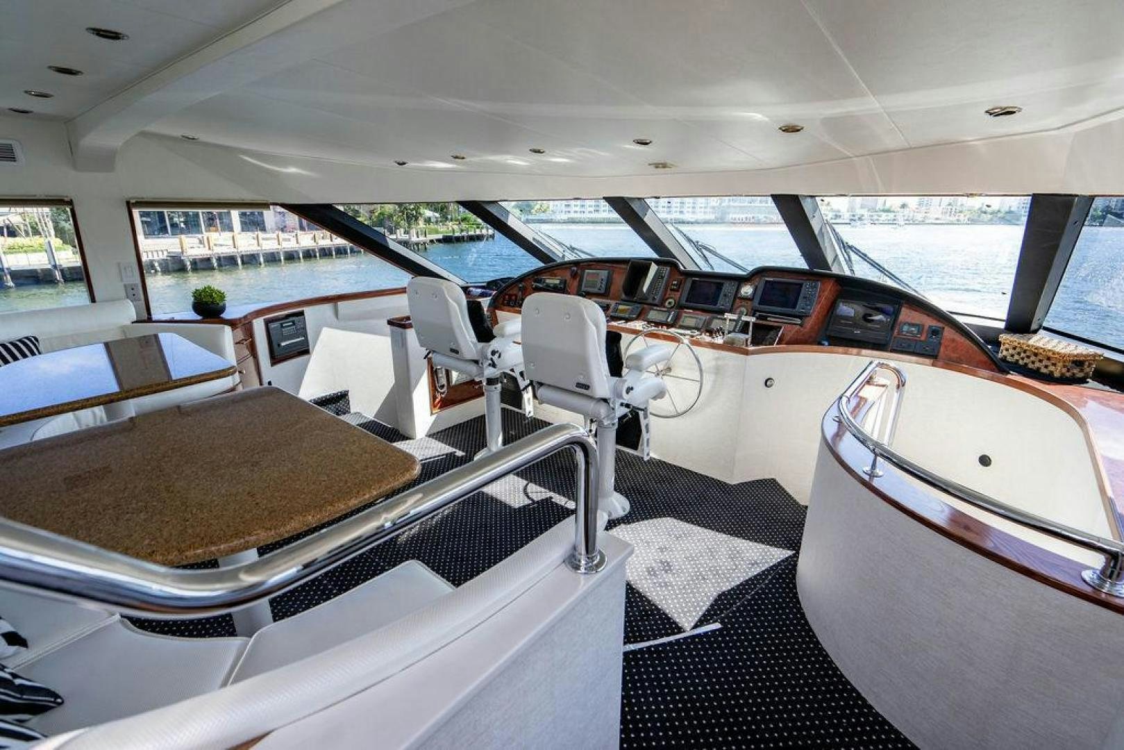 inside of a car aboard THREE BLESSINGS Yacht for Sale