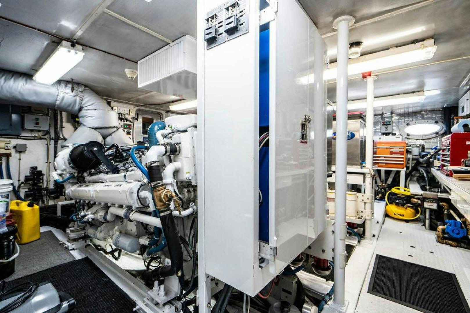 a room with machinery aboard THREE BLESSINGS Yacht for Sale