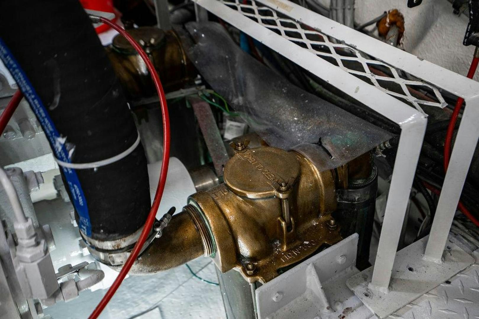 a machine with wires aboard THREE BLESSINGS Yacht for Sale