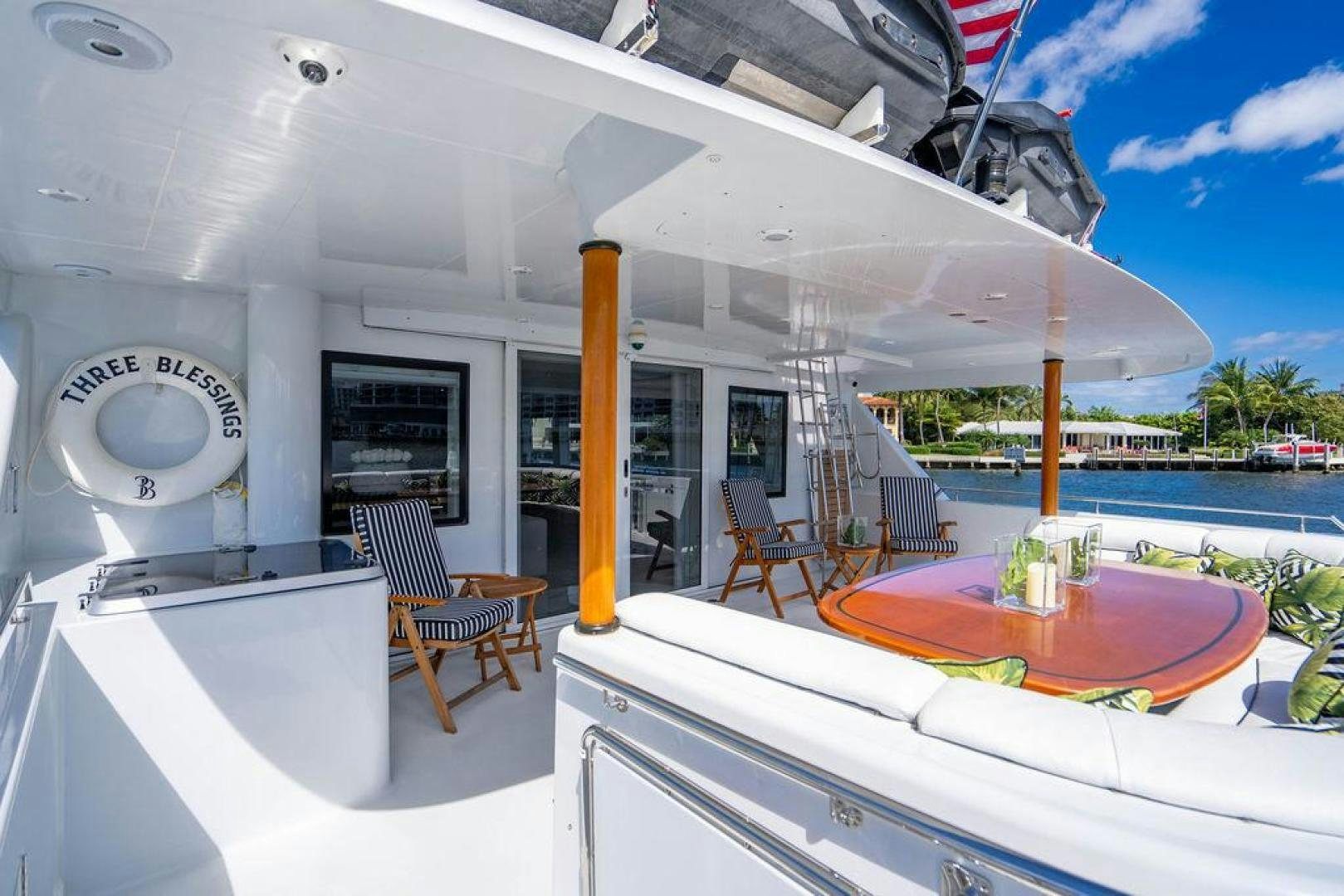 a boat on the water aboard THREE BLESSINGS Yacht for Sale