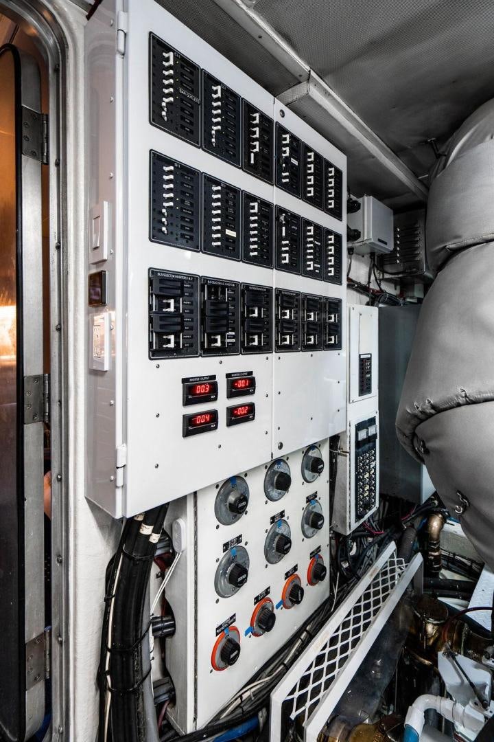 a machine with buttons aboard THREE BLESSINGS Yacht for Sale