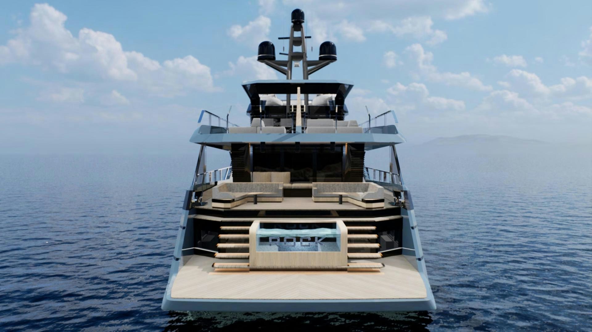 a boat in the water aboard EVADNE ROCK XL HULL 1 Yacht for Sale