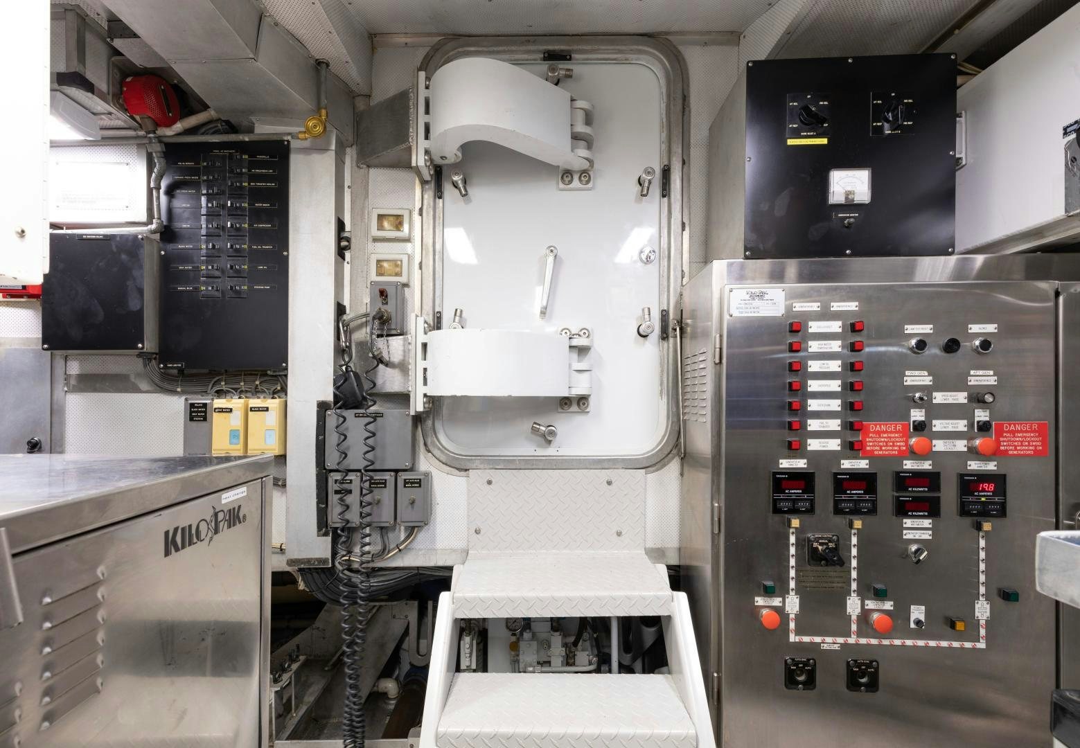 a close-up of a machine aboard SIMARON Yacht for Sale