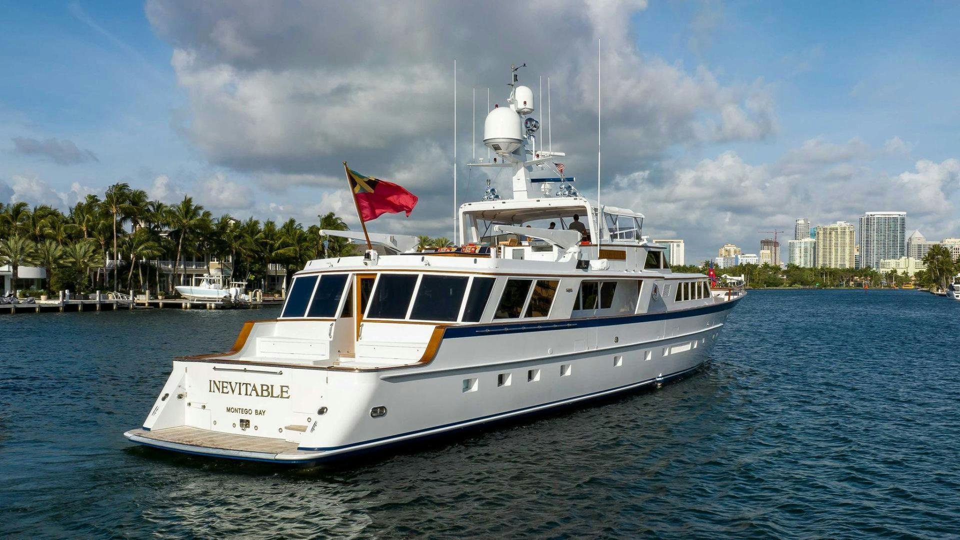 a boat on the water aboard INEVITABLE Yacht for Sale