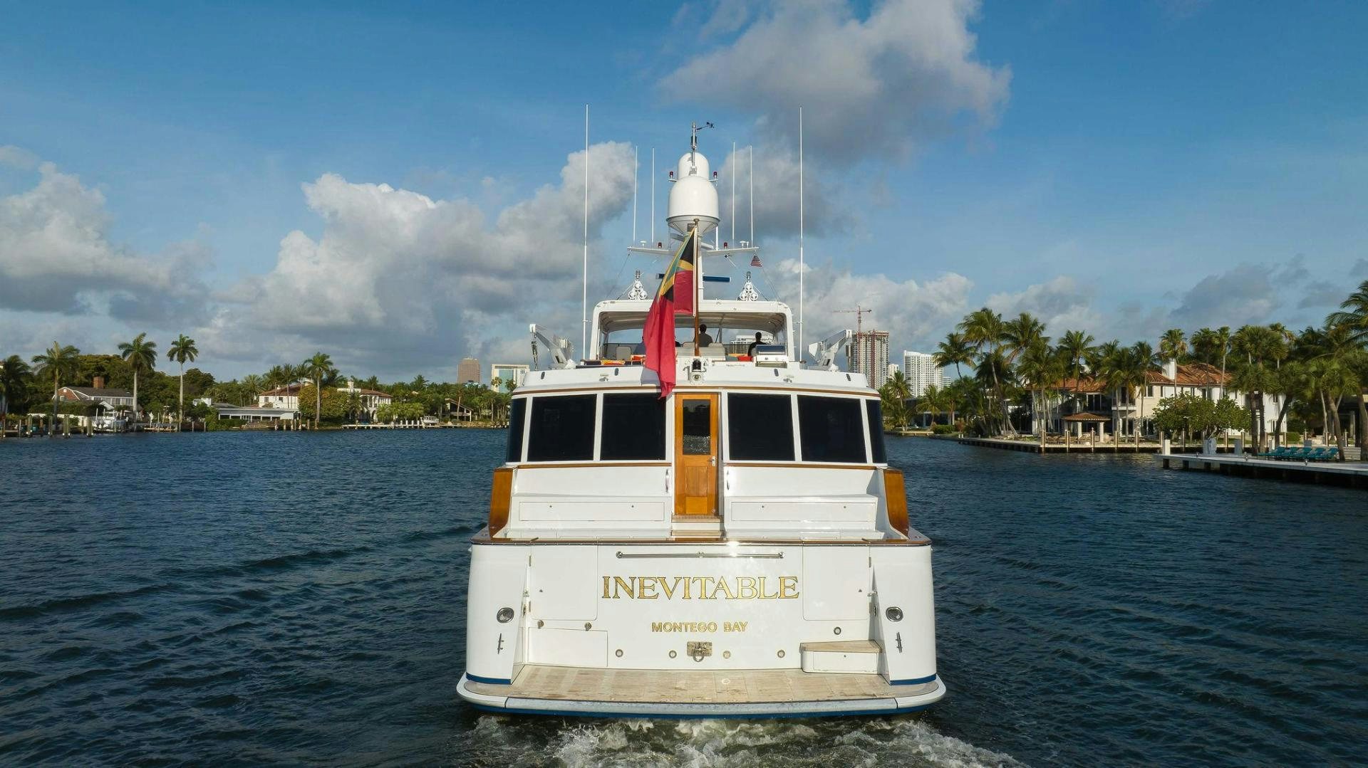 a boat in the water aboard INEVITABLE Yacht for Sale