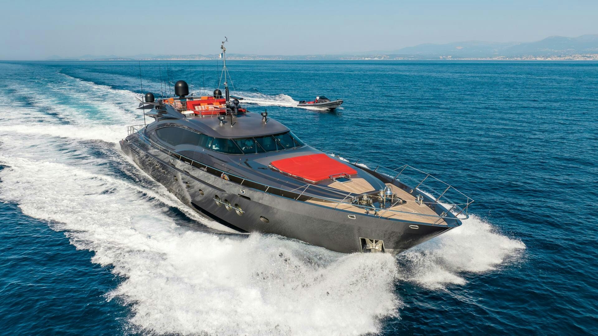 a boat on the water aboard KJOS Yacht for Sale