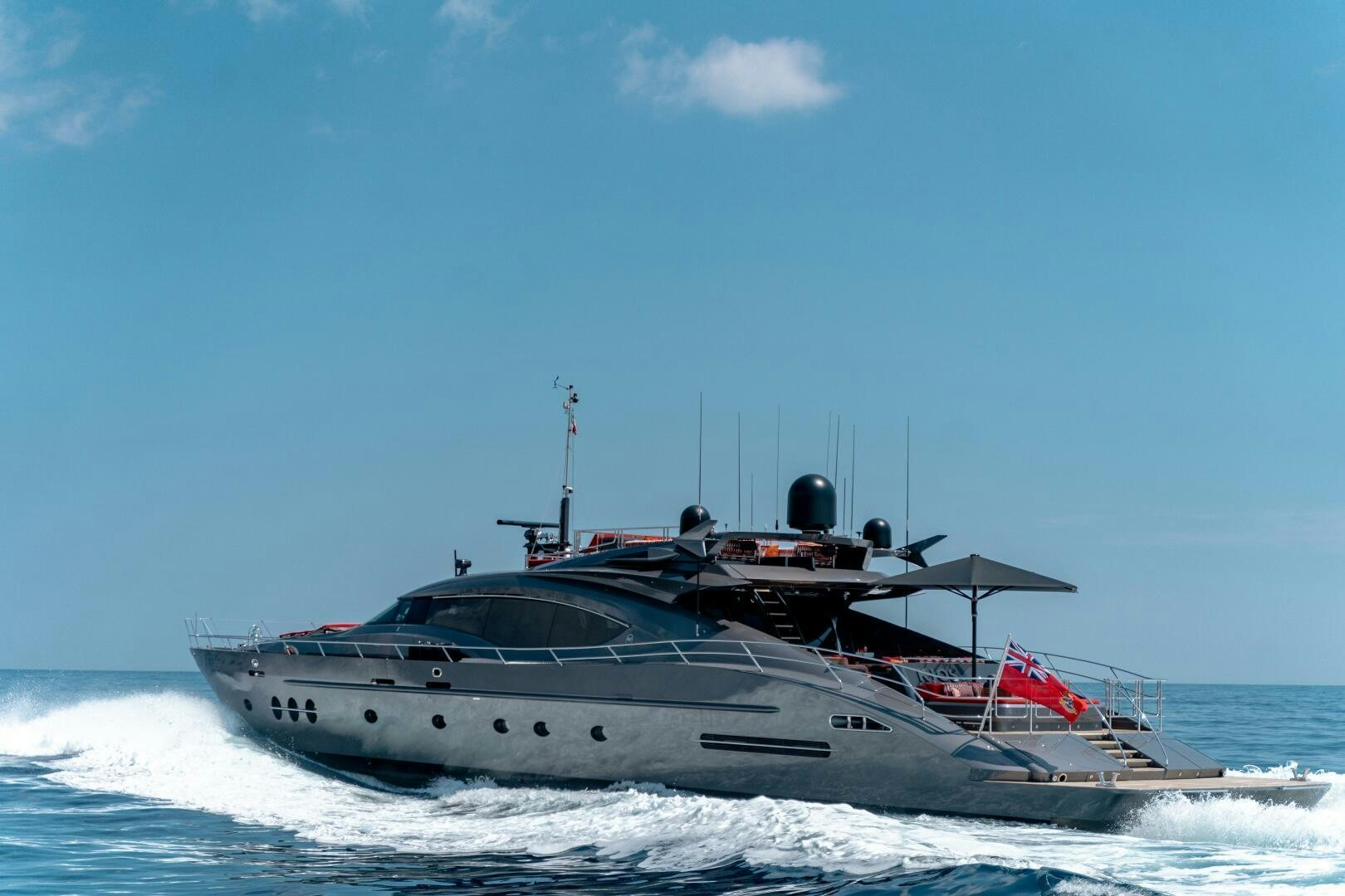 a boat in the water aboard KJOS Yacht for Sale