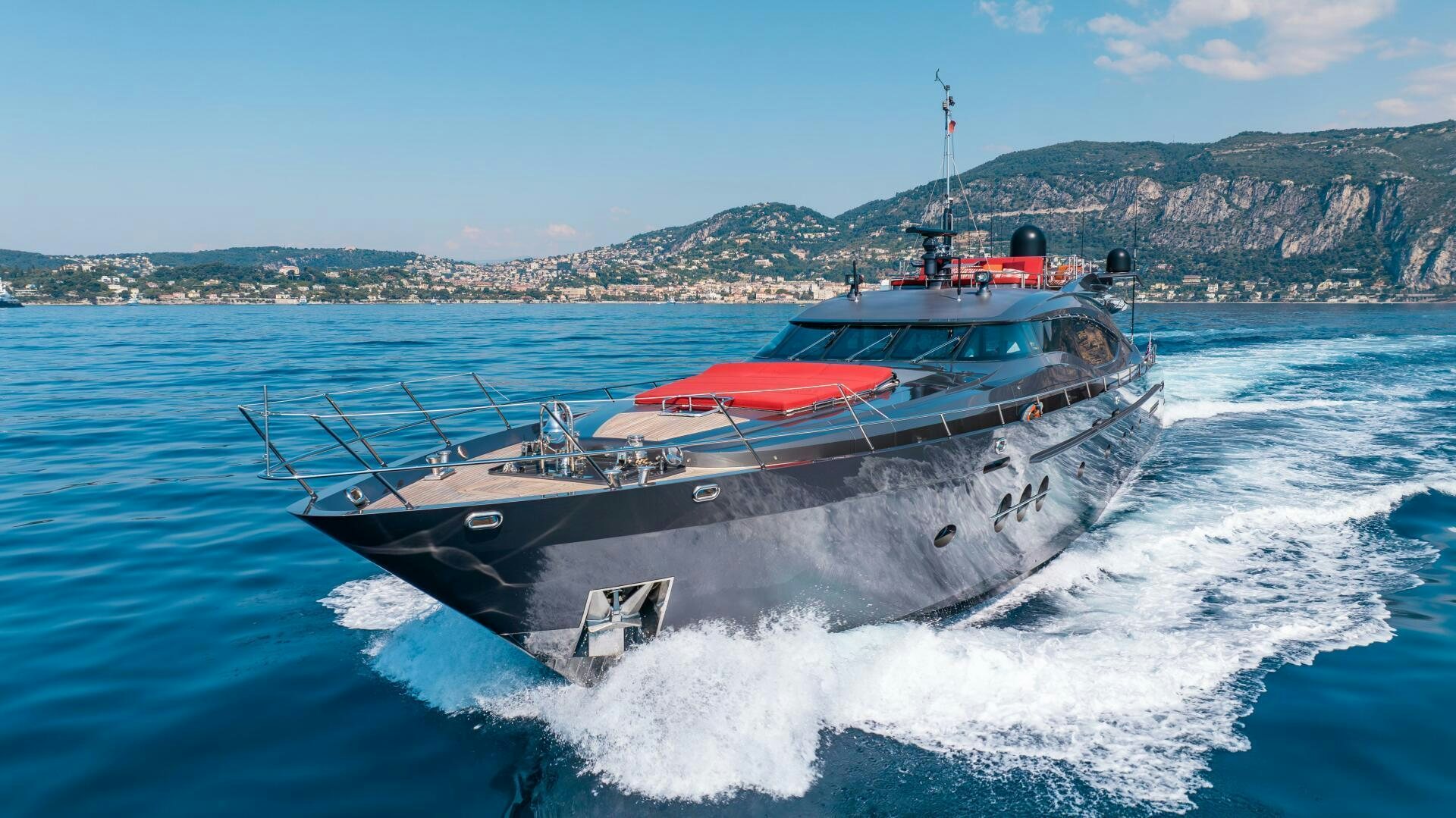 a boat on the water aboard KJOS Yacht for Sale