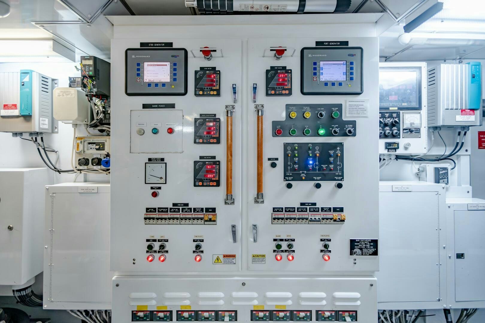 a machine with many buttons aboard KJOS Yacht for Sale