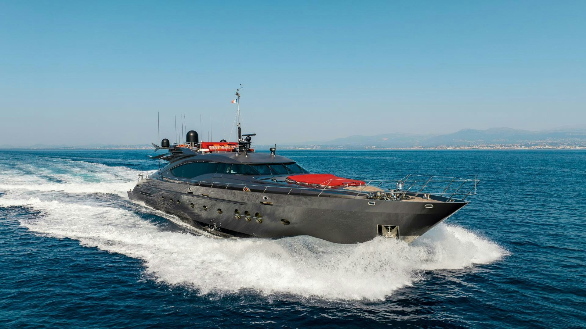 a boat on the water aboard KJOS Yacht for Sale