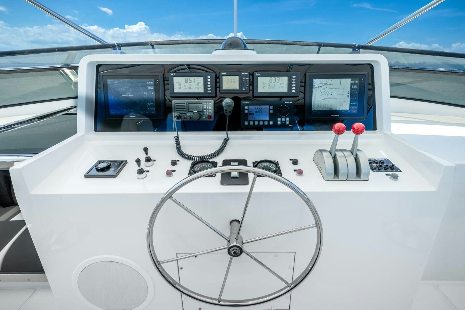 the inside of a plane aboard CHECKERED PAST Yacht for Sale