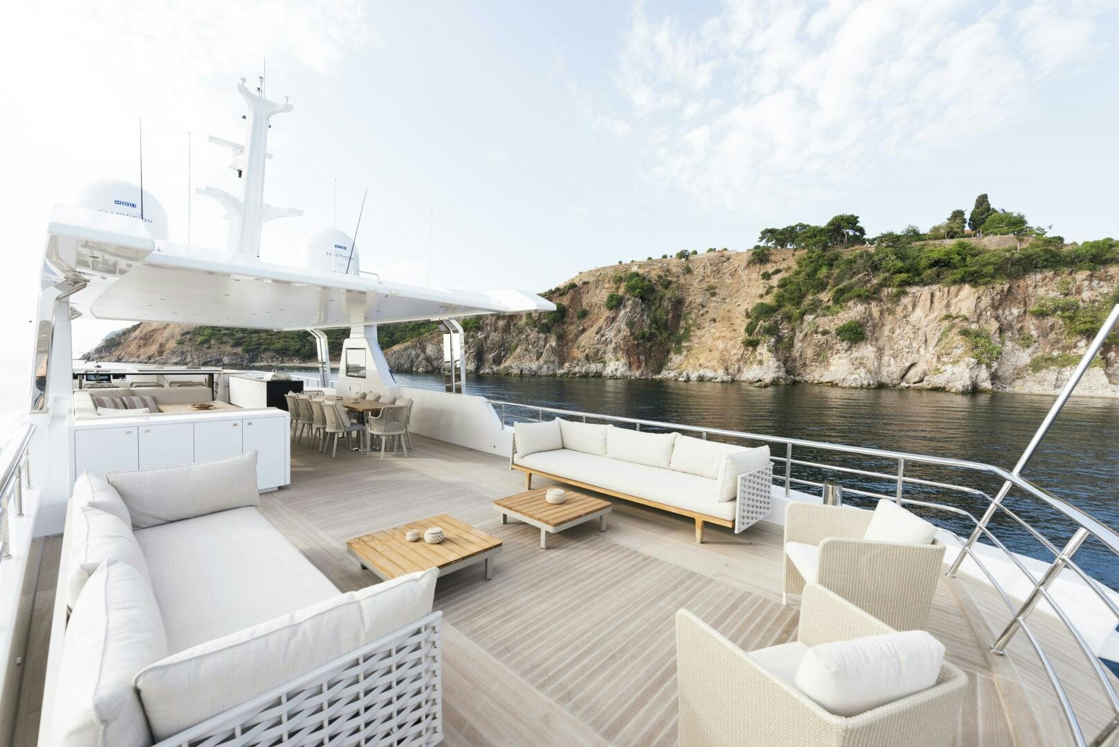 a boat on a body of water aboard PICCOLO Yacht for Sale