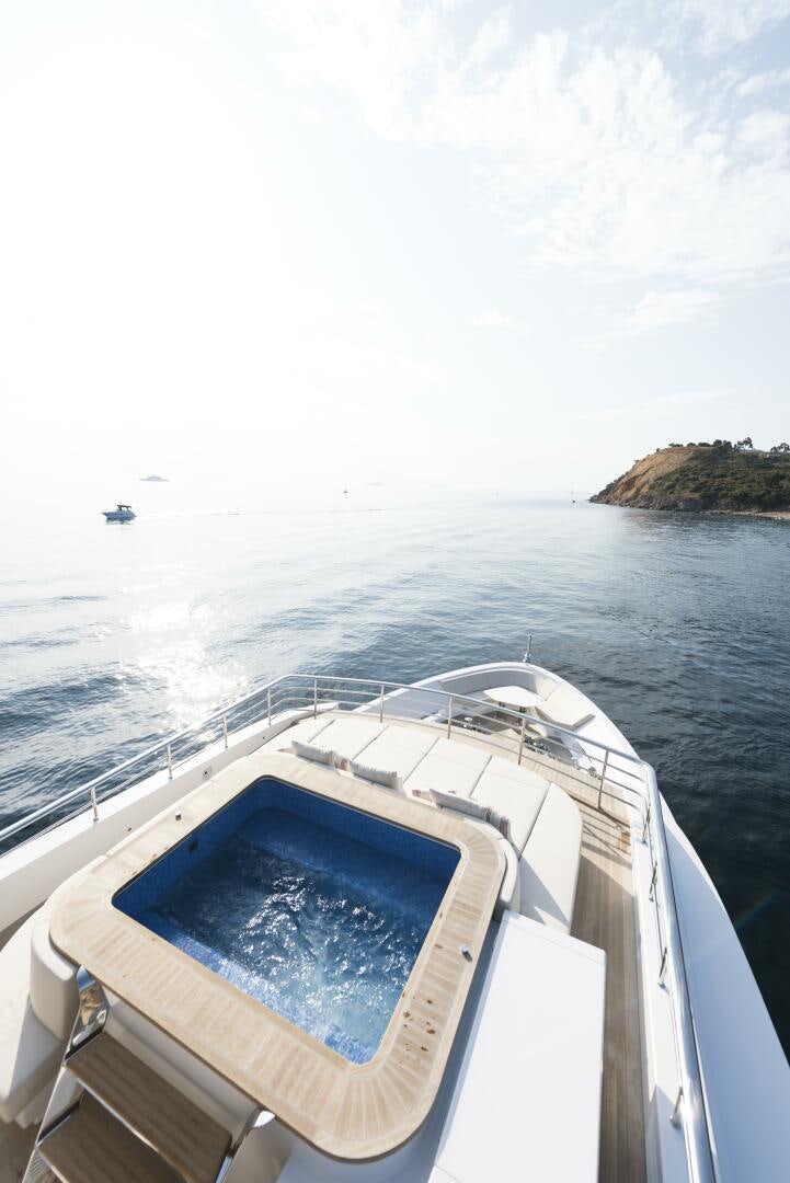 a boat on the water aboard PICCOLO Yacht for Sale