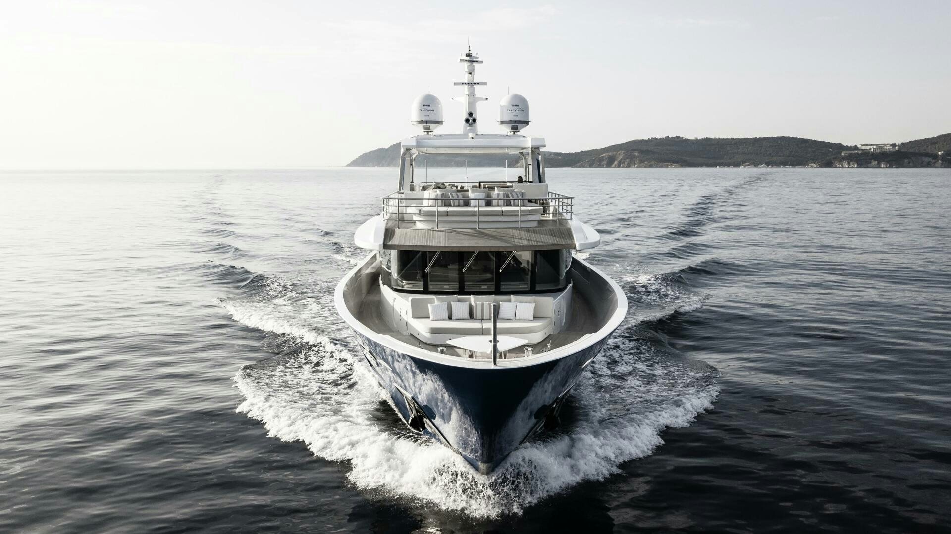 a boat on the water aboard PICCOLO Yacht for Sale