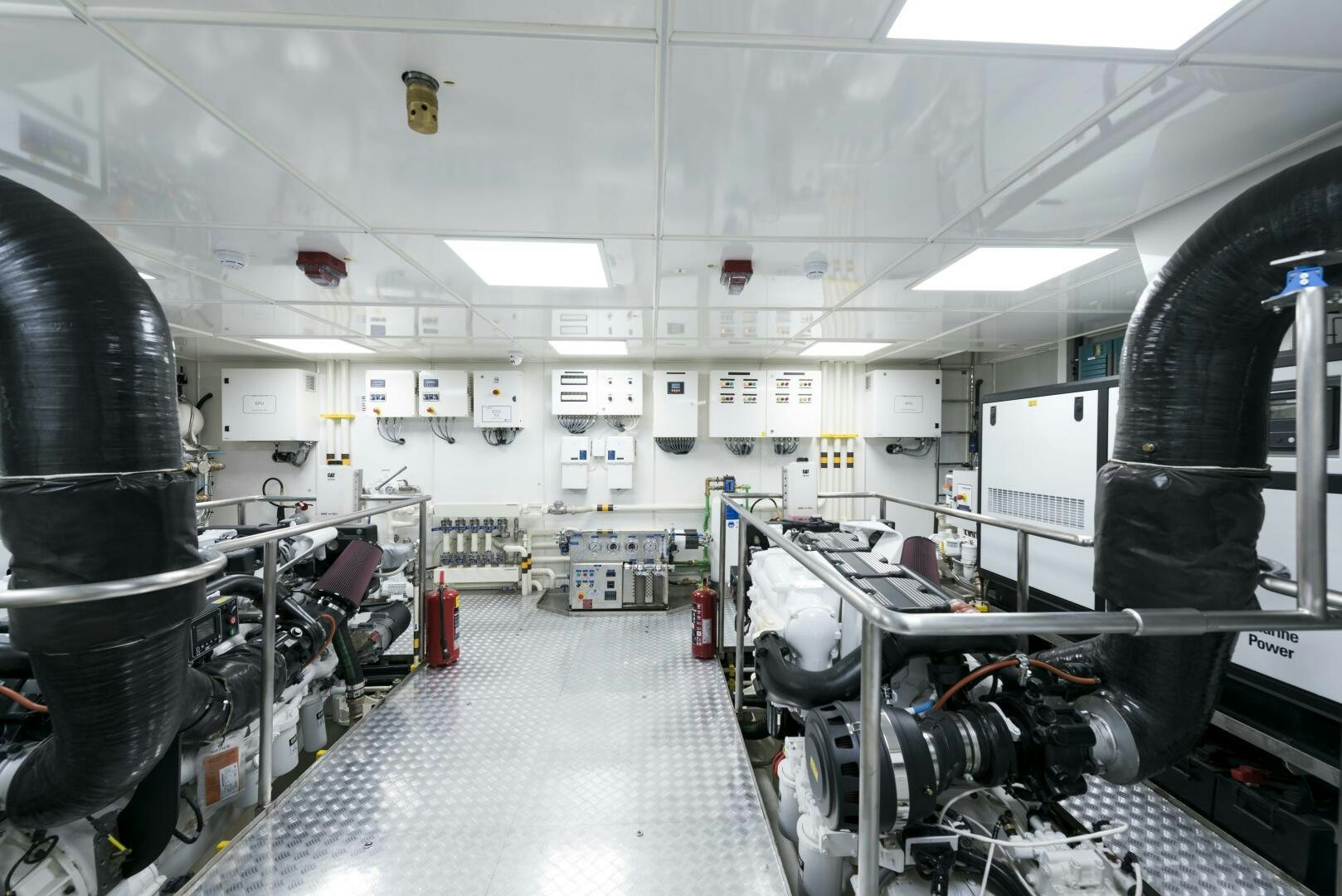 a room with machines aboard PICCOLO Yacht for Sale