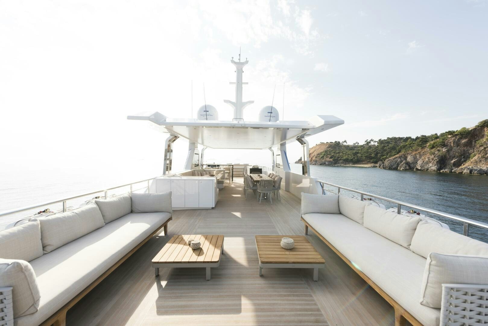 a boat on a dock aboard PICCOLO Yacht for Sale