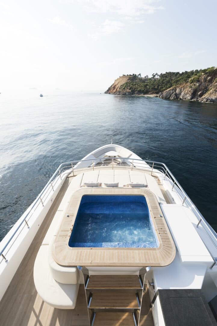 a boat on the water aboard PICCOLO Yacht for Sale