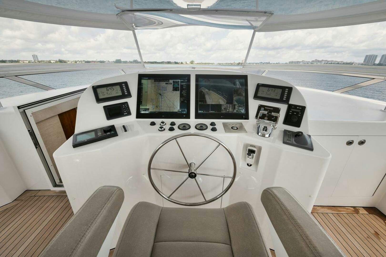 inside of a car aboard NATURAL 9 X KALEEN Yacht for Sale
