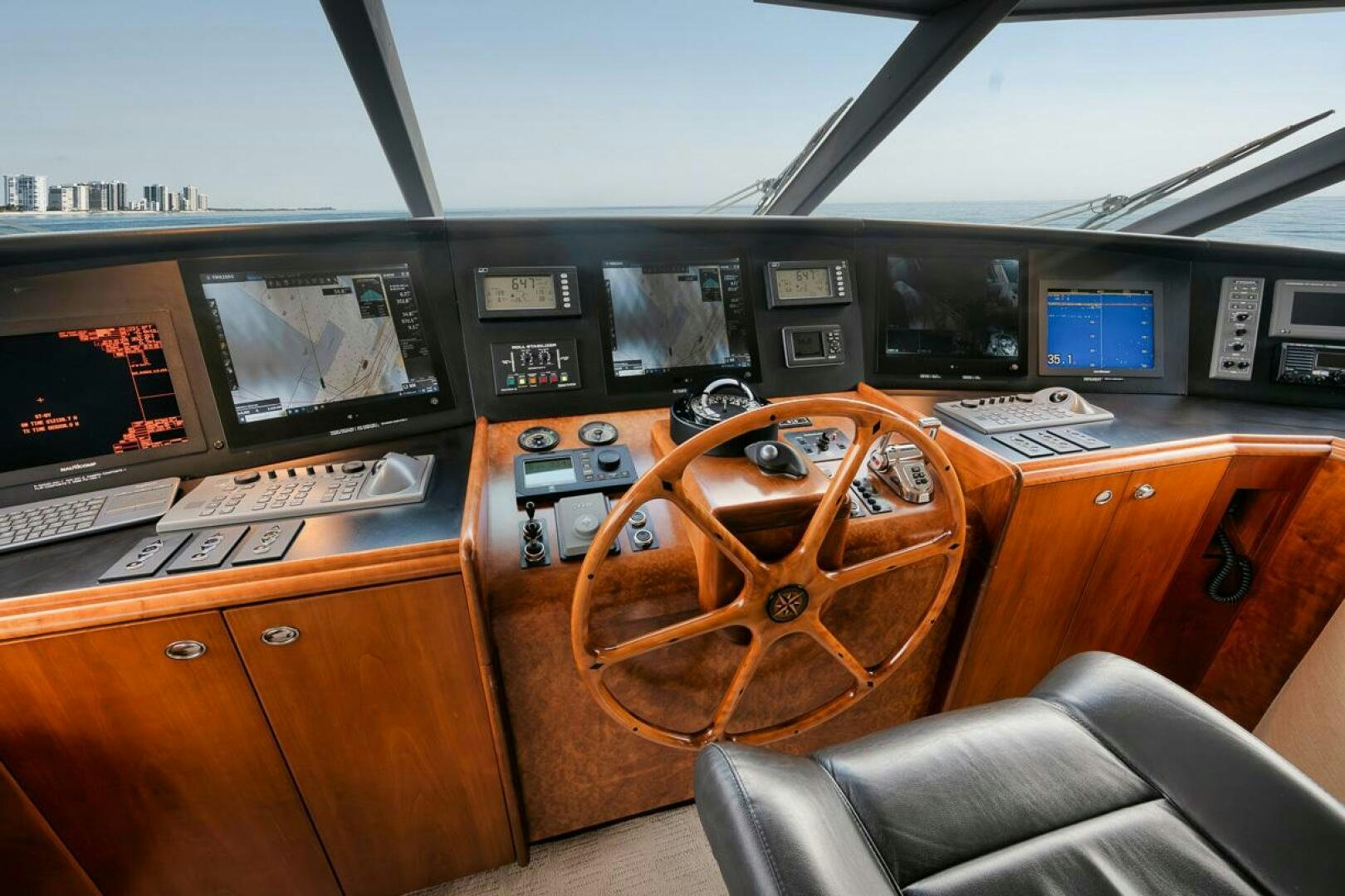 inside of a vehicle aboard NATURAL 9 X KALEEN Yacht for Sale