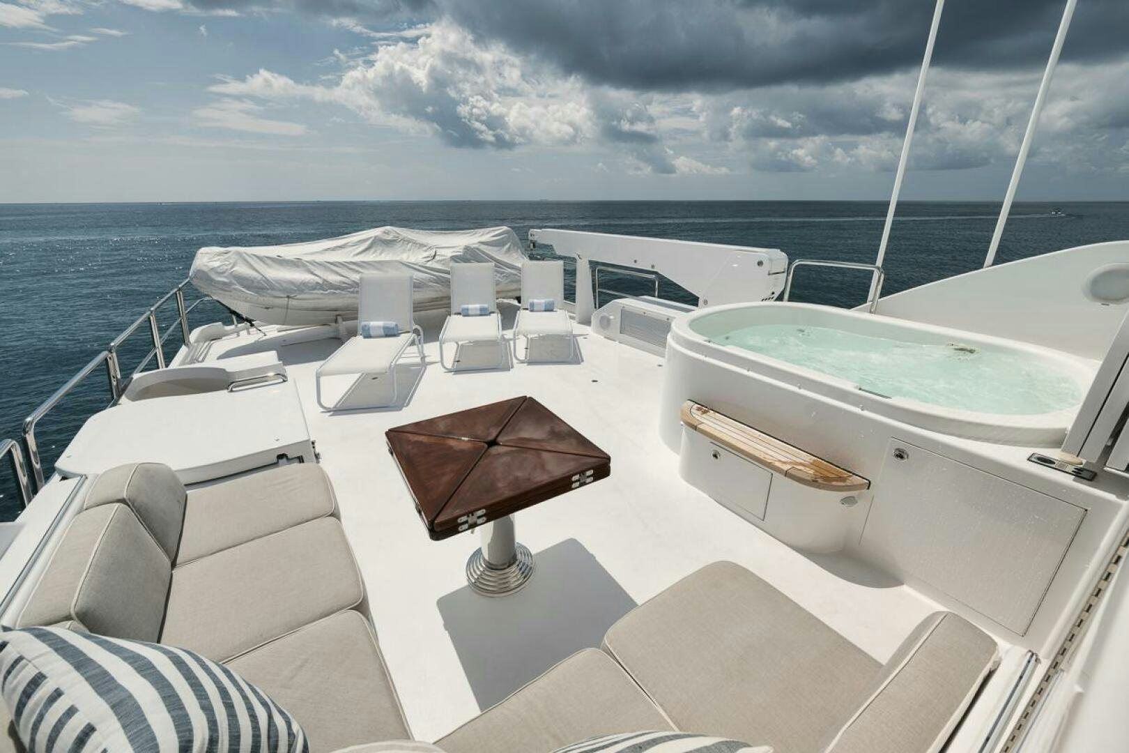 a boat on the water aboard NATURAL 9 X KALEEN Yacht for Sale