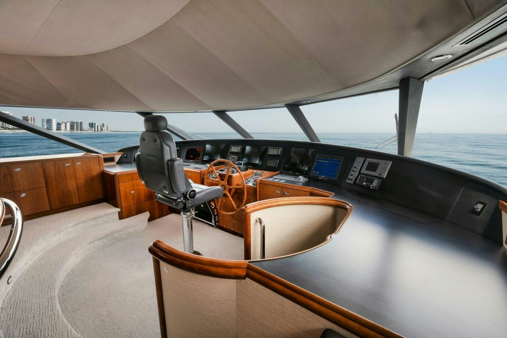 inside of a car aboard NATURAL 9 X KALEEN Yacht for Sale