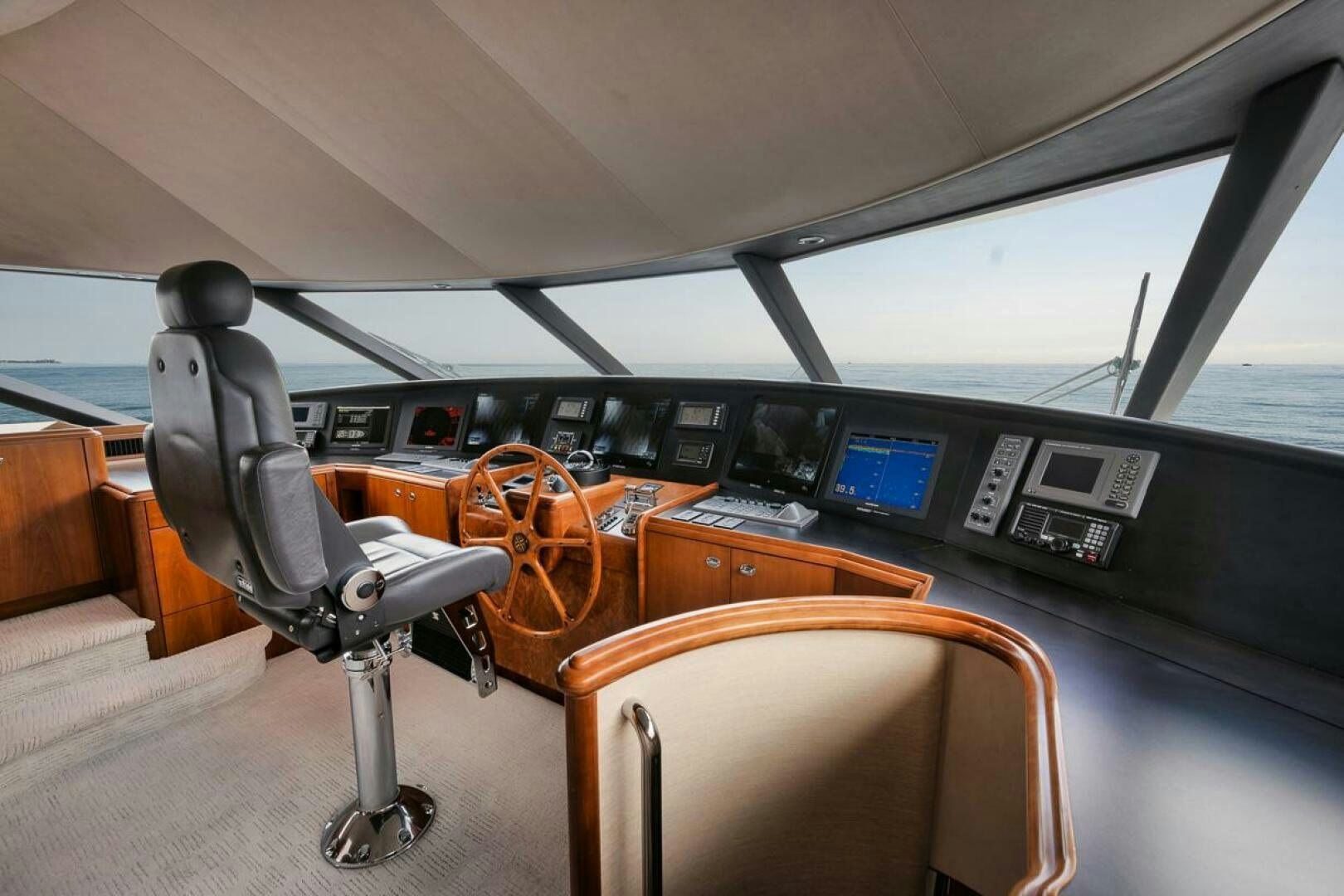 inside of a car aboard NATURAL 9 X KALEEN Yacht for Sale