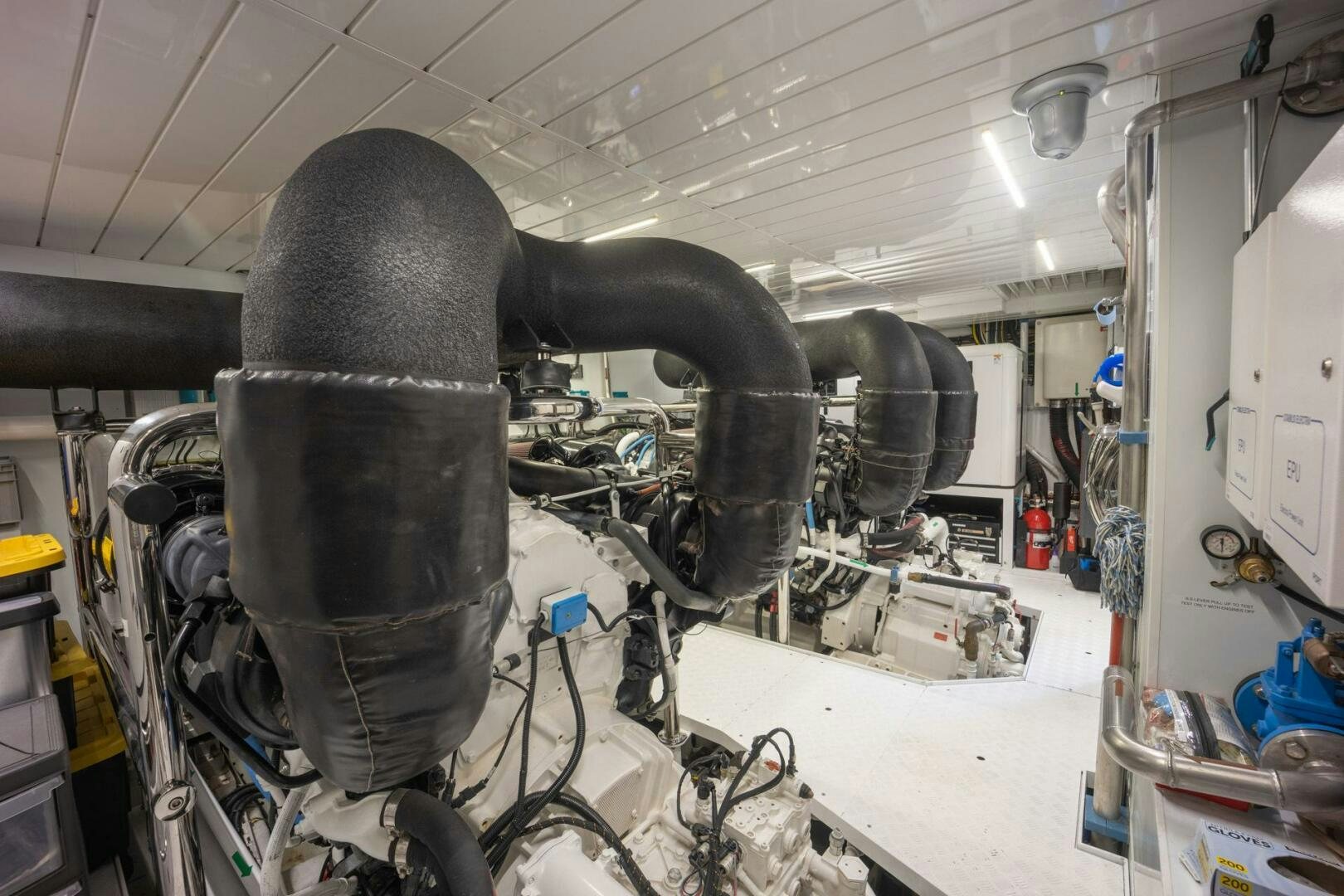 a large metal cylinder aboard PHOENIX Yacht for Sale