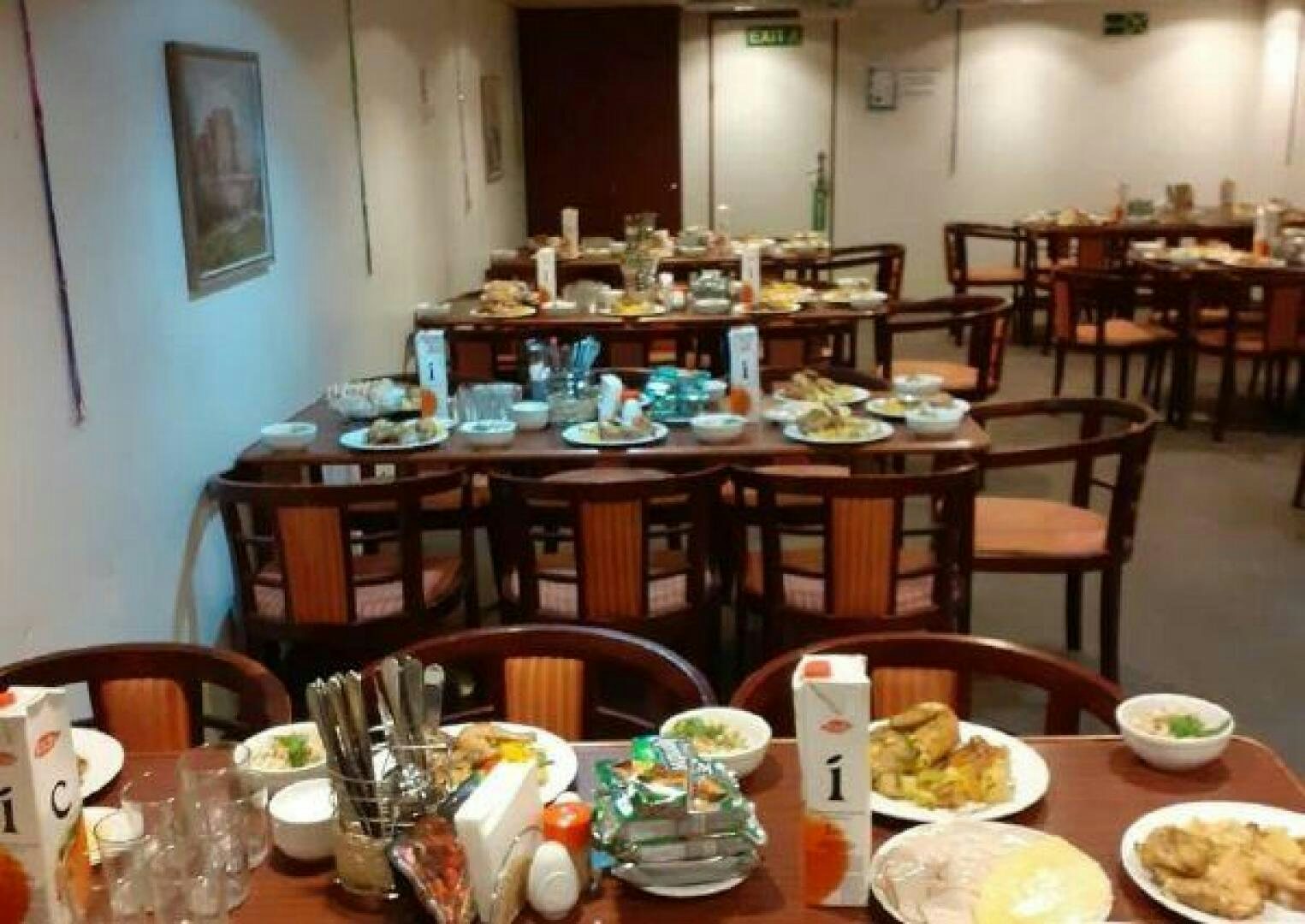 a table with food on it aboard KAUNAS Yacht for Sale