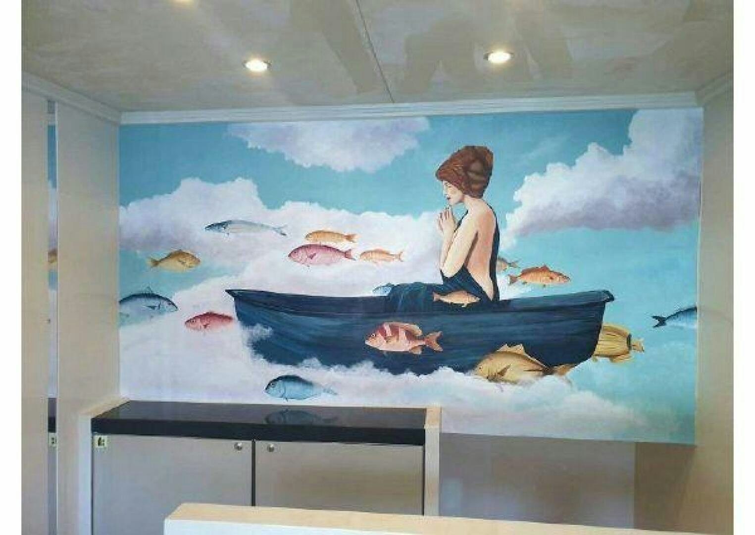 a person sitting on a bench aboard VETRO Yacht for Sale