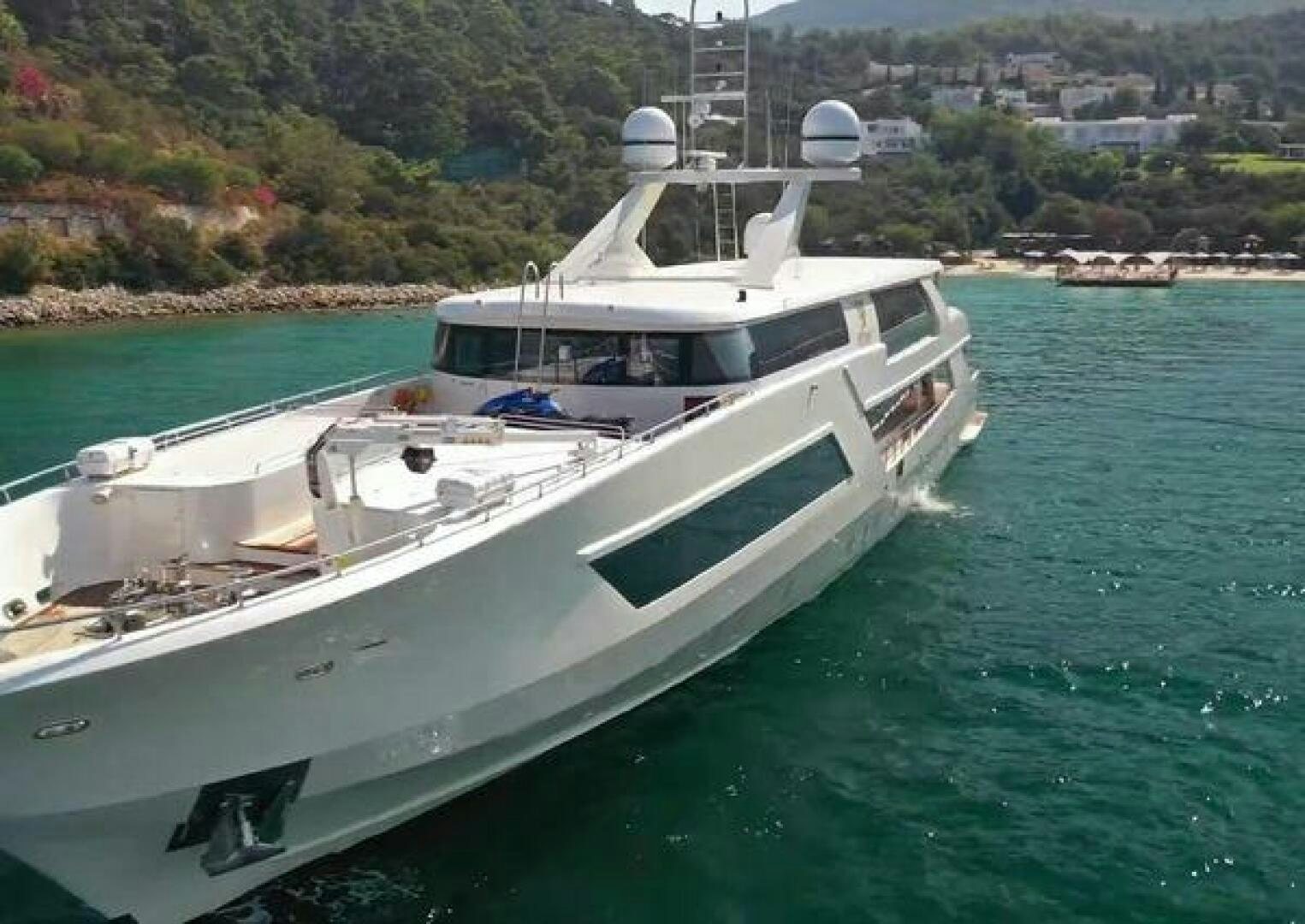 a boat in the water aboard VETRO Yacht for Sale