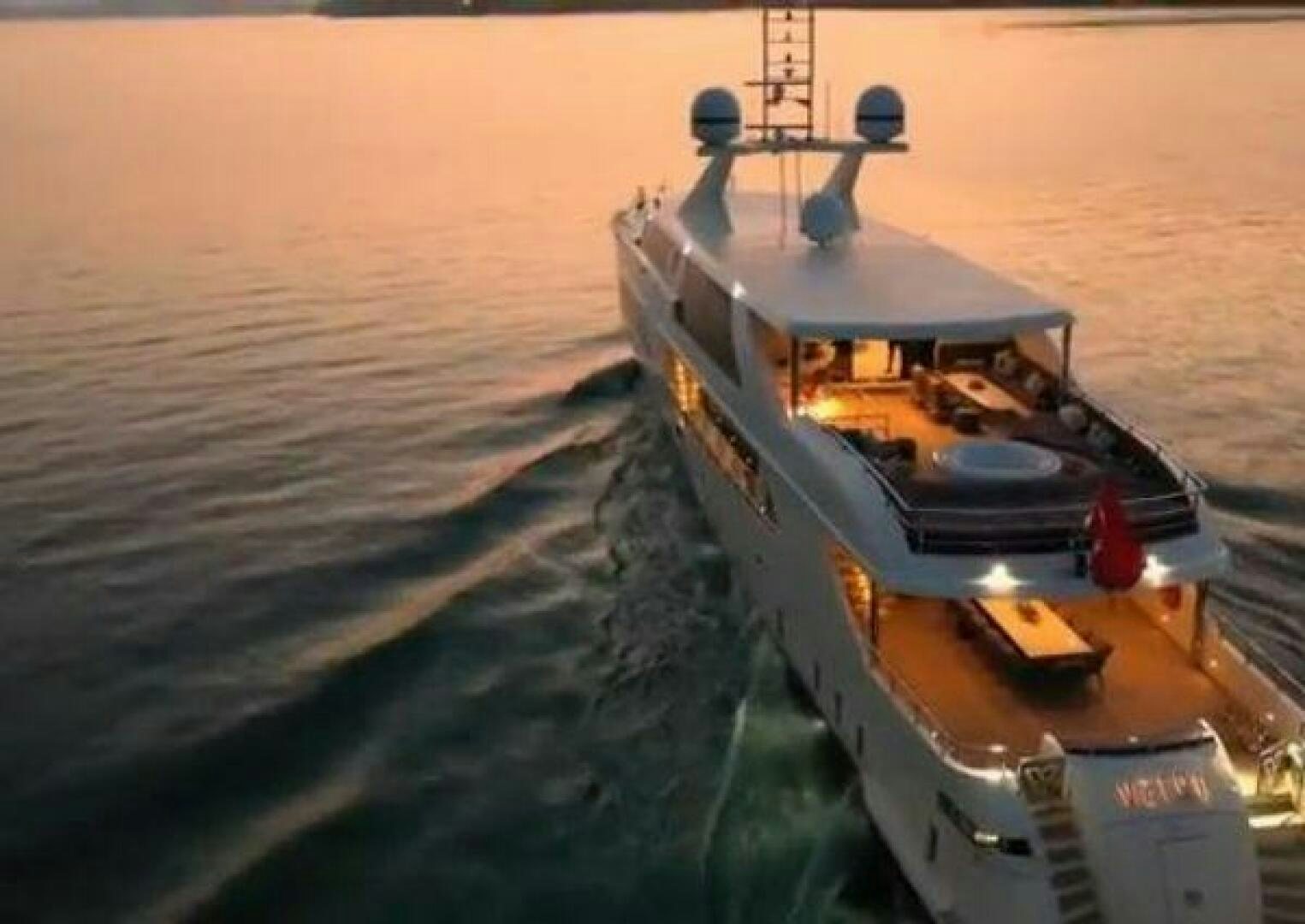 a boat in the water aboard VETRO Yacht for Sale
